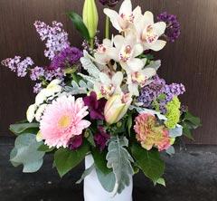 Flower arrangement on a vase