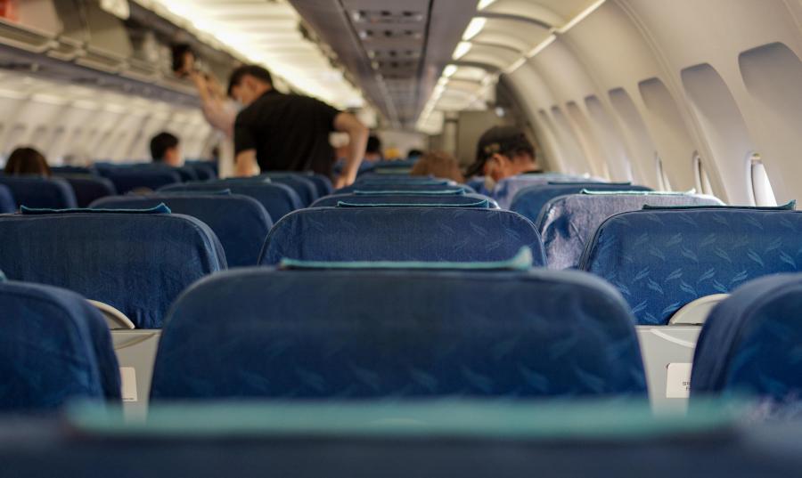 People inside an airplane