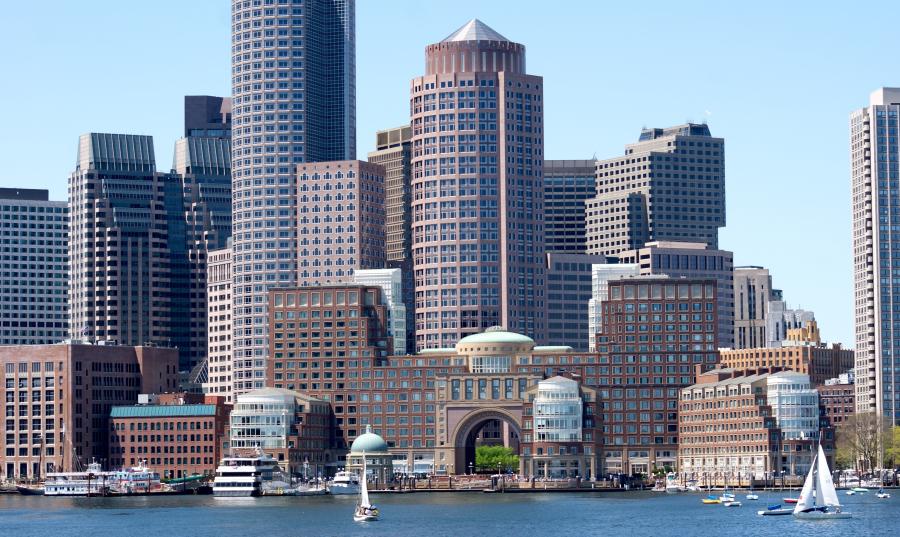 Skyline view of Boston